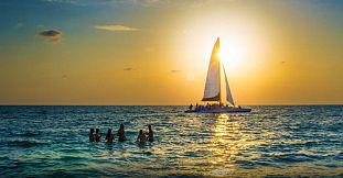 Private Catamaran Sunset Cruise with Dinner - Black River
