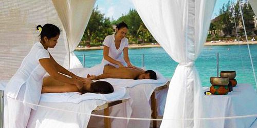 Relaxing Couple Massage on a Private Floating Dock