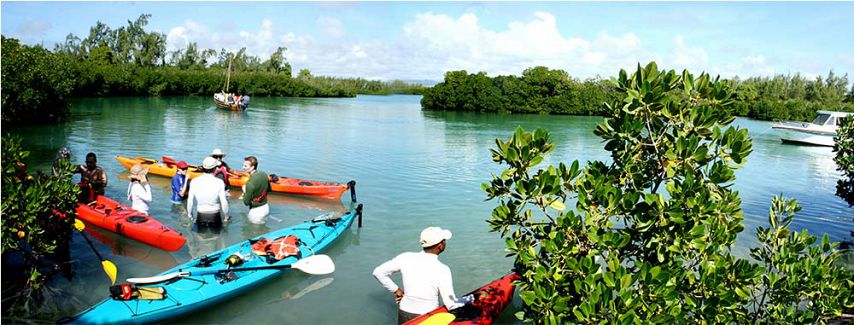 Sea kayaking Mauritius