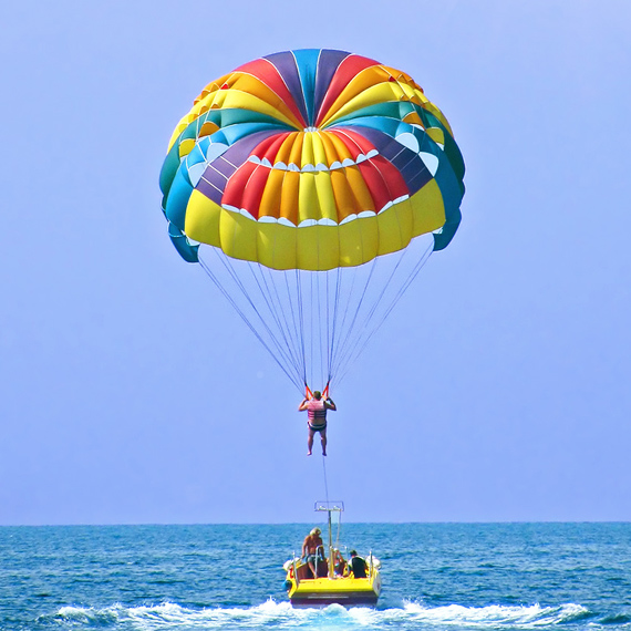 HIGH up in the sky and on Adrenaline! - Parasailing in Mauritius