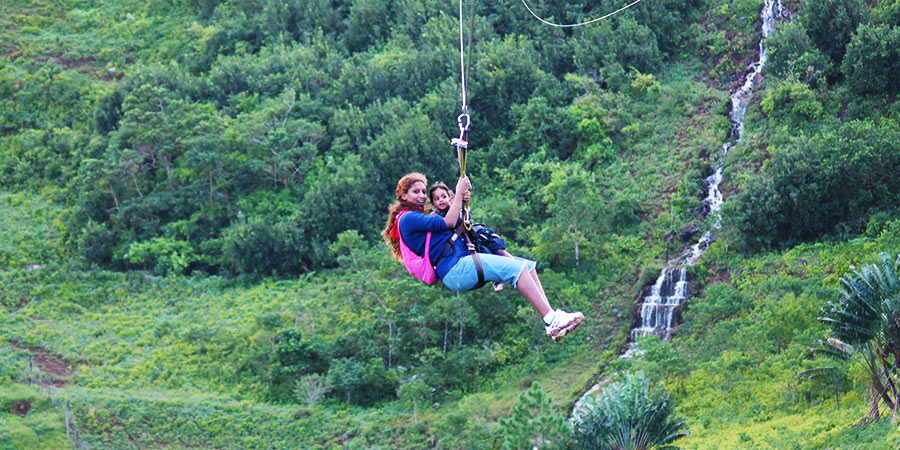 Zip line excursions at vallee des couleurs (10)
