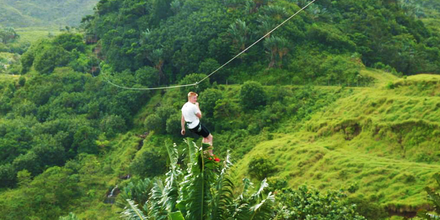 Zip line excursions at vallee des couleurs (4)
