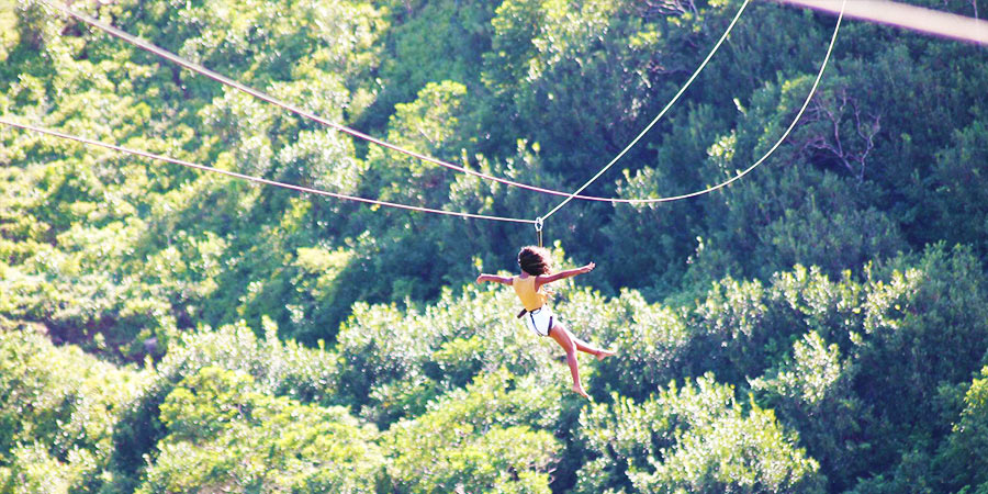 Zip line excursions at vallee des couleurs (9)