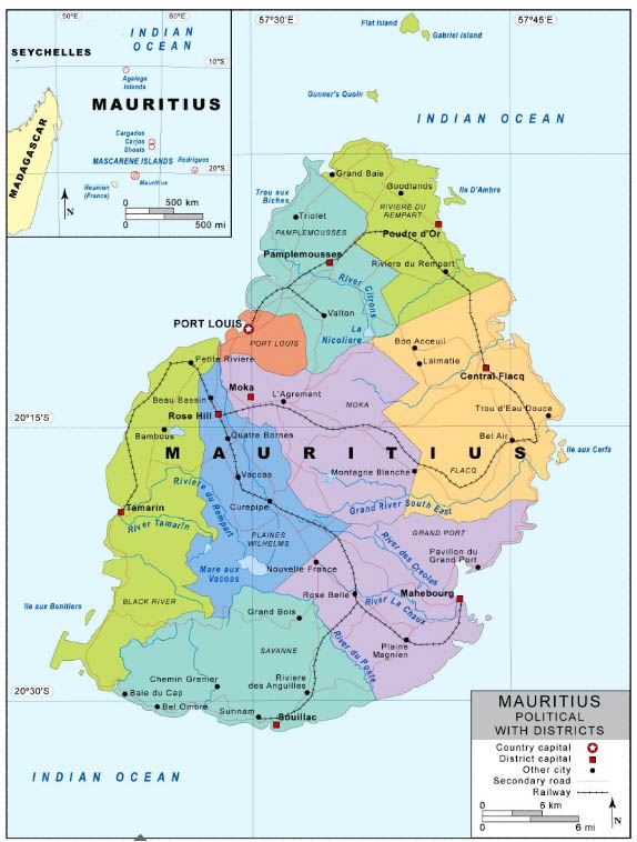 Districts of Mauritius