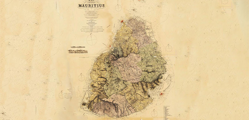 Carte historique de l’Ile Maurice