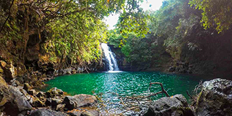 Eau Bleu Waterfall - Exact GPS Location - Visitors Guide to Mauritius