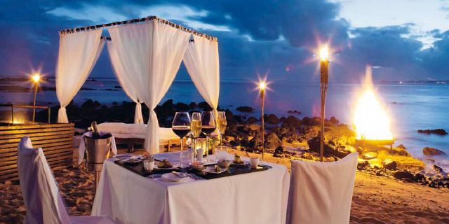 Romantic Candlelight Beach Dinner Mauritius Attractions