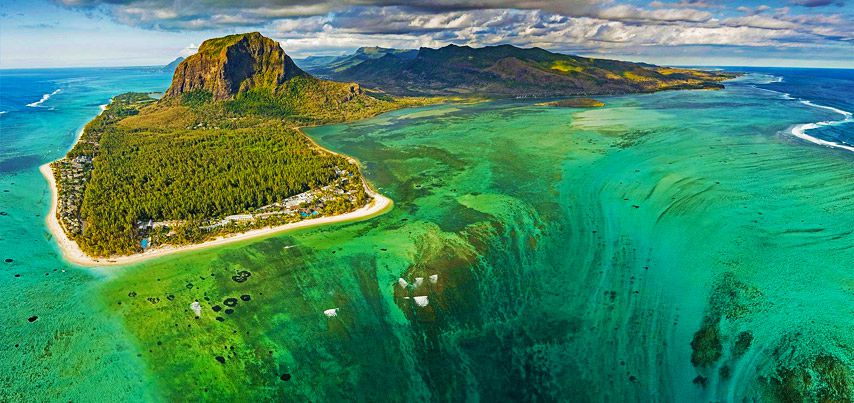 Underwater Waterfall